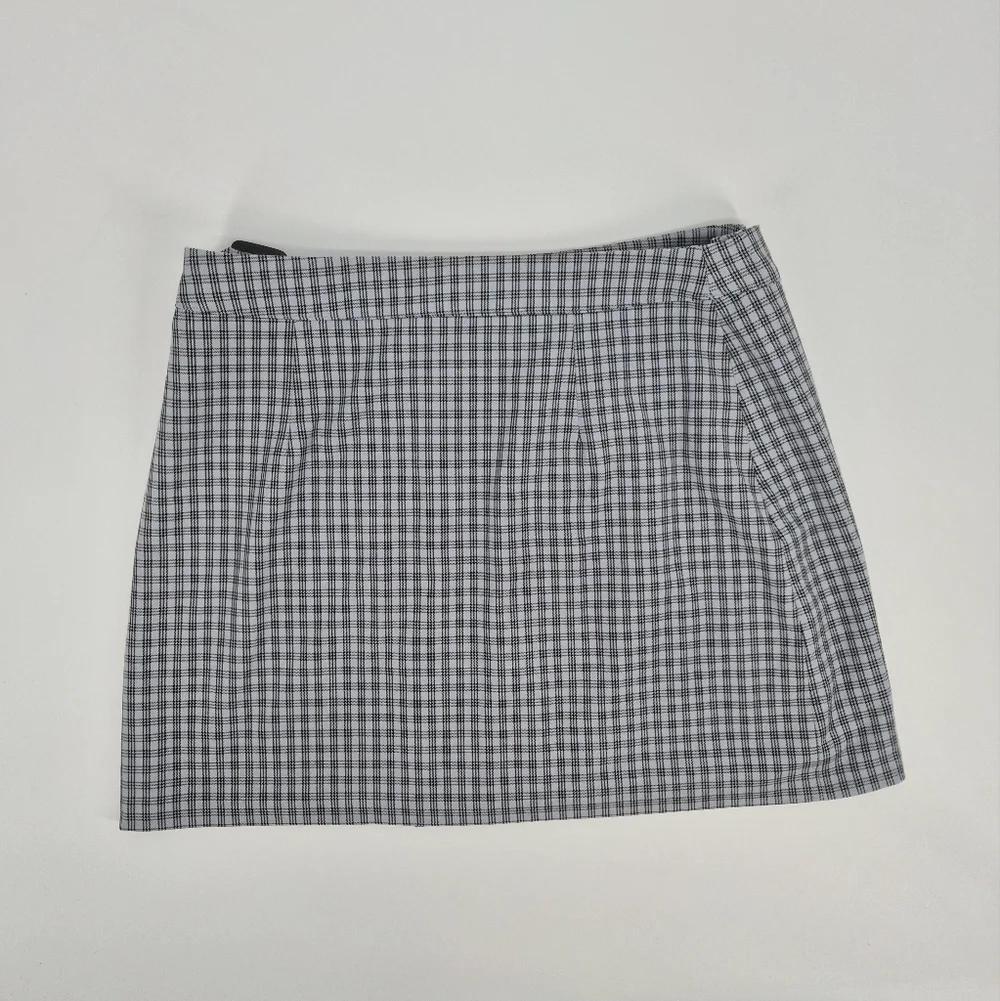 Aritzia Sunday Best Pilot‎ Skort Dusty Blue Check Plaid Mini Size 10